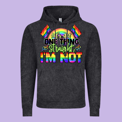 Let's Get One Thing Straight I'm Not Pride Lgbtq+ Vintage Hoodie Designed By Nancycooperartshop