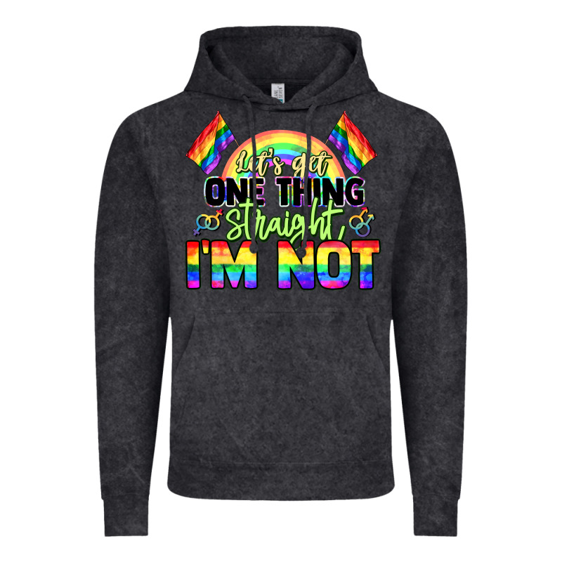 Let's Get One Thing Straight I'm Not Pride Lgbtq+ Vintage Hoodie by NancyCooperArtShop | Teevron