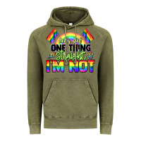 Vintage Olive Let's get one thing straight i'm not Pride LGBTQ+ Vintage Hoodie - NancyCooperArtShop