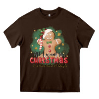 Chocolate Brown Christmas dough Heavy Core Tee - MaliasSmallBusiness
