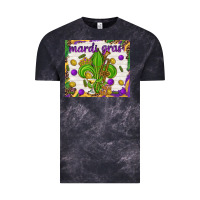 Cloud Black Mardi Gras fleur de lis Vintage Tee - NancyCooperArtShop
