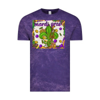 Cloud Purple Mardi Gras fleur de lis Vintage Tee - NancyCooperArtShop