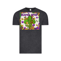 Vintage Black Mardi Gras fleur de lis Vintage Tee - NancyCooperArtShop