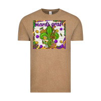 Vintage Coffee Mardi Gras fleur de lis Vintage Tee - NancyCooperArtShop
