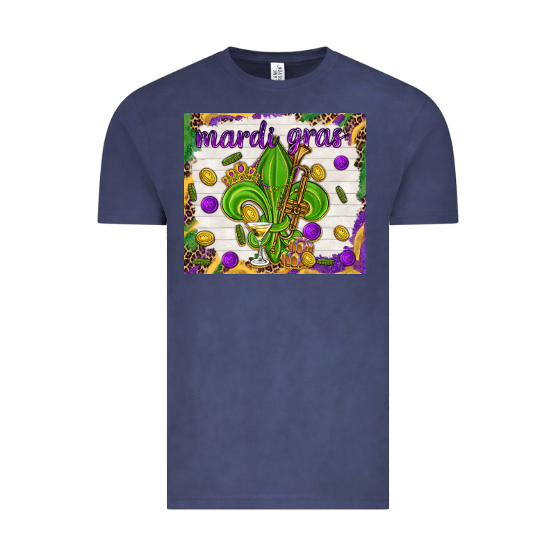 Mardi Gras Fleur De Lis Vintage Tee by NancyCooperArtShop | Teevron