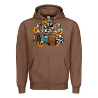 Chestnut Dog Mama Zipper Hoodie - FaDigitalArtStudio