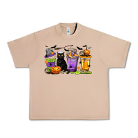 Burro Halloween Cat Coffee Cups Urban Heavy Tee - texasbilliewilder