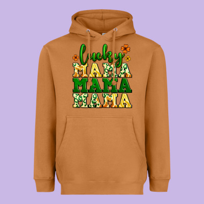 Lucky Mama Mama Mama  St. Patrick's Heavyweight Hoodie Designed By Lillyallendesigns