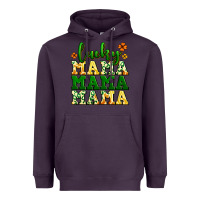 Plum lucky mama mama mama  St. Patrick's Heavyweight Hoodie - LillyAllenDesigns