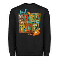 Black Just Here For The Pie Heavyweight Sweatshirt - FaDigitalArtStudio