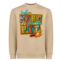 Mushroom Just Here For The Pie Heavyweight Sweatshirt - FaDigitalArtStudio