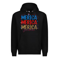 Black merica merica merica vibes Premium Hoodie - RanaPortraitStore