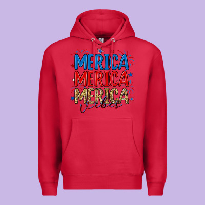 Merica Merica Merica Vibes Premium Hoodie Designed By Ranaportraitstore
