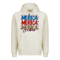 Oatmeal Heather merica merica merica vibes Premium Hoodie - RanaPortraitStore