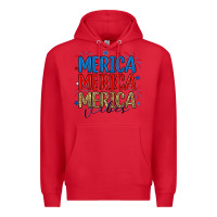 Red merica merica merica vibes Premium Hoodie - RanaPortraitStore