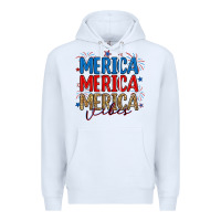 White merica merica merica vibes Premium Hoodie - RanaPortraitStore