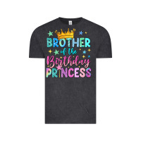 Vintage Black brother of the birthday princess Vintage Tee - NancyCooperArtShop