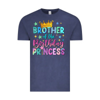 Vintage Denim brother of the birthday princess Vintage Tee - NancyCooperArtShop