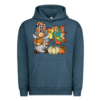 Pigment Midnight Navy it's fall y'all gnome Urban Hoodie - BarkalooDesign
