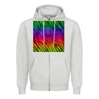 Dove Grey colorful zebra seamless pattern Zipper Hoodie - BundleAndBundleShop