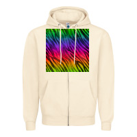 Sandshell colorful zebra seamless pattern Zipper Hoodie - BundleAndBundleShop