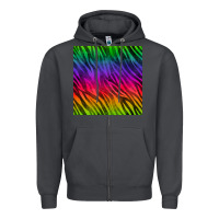 Smoke colorful zebra seamless pattern Zipper Hoodie - BundleAndBundleShop
