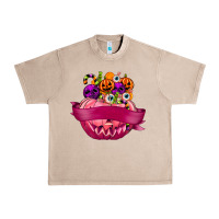 French Oak Personalized Girl Halloween Candy Urban Heavy Tee - texasbilliewilder