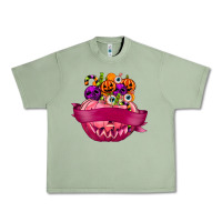 Oil Green Personalized Girl Halloween Candy Urban Heavy Tee - texasbilliewilder