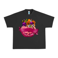 Pigment Black Personalized Girl Halloween Candy Urban Heavy Tee - texasbilliewilder