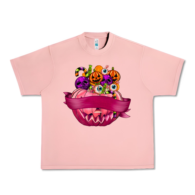 Personalized Girl Halloween Candy Urban Heavy Tee by texasbilliewilder | Teevron