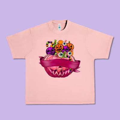Personalized Girl Halloween Candy Urban Heavy Tee Designed By Texasbilliewilder