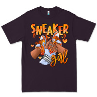 Plum orange galaxy sneaker girl afro woman Premium Tee - RanaPortraitStore