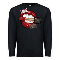 Black Love Bites Premium Sweatshirt - SublimationCraftShop