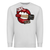 Dove Grey Love Bites Premium Sweatshirt - SublimationCraftShop