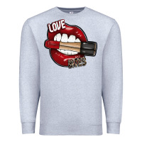 Heather Grey Love Bites Premium Sweatshirt - SublimationCraftShop