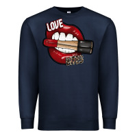 Navy Love Bites Premium Sweatshirt - SublimationCraftShop