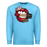 Ocean Blue Love Bites Premium Sweatshirt - SublimationCraftShop