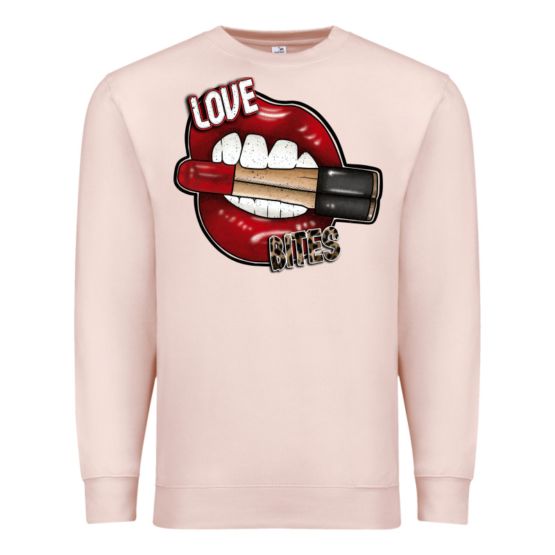 Love Bites Premium Sweatshirt by SublimationCraftShop | Teevron