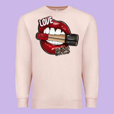 Love Bites Premium Sweatshirt Designed By Sublimationcraftshop