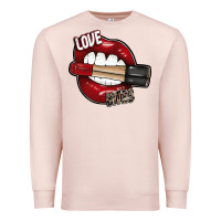 Pale Pink Love Bites Premium Sweatshirt - SublimationCraftShop
