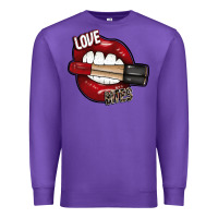 Purple Love Bites Premium Sweatshirt - SublimationCraftShop