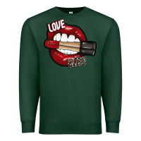Sports Green Love Bites Premium Sweatshirt - SublimationCraftShop