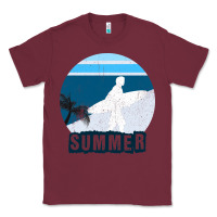 Burgundy Summer Surf Classic Tee - Bettercallsaul