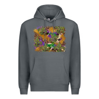 Rock mardi gras plaid purple glitter cowhide  leopard Premium Hoodie - FaDigitalArtStudio