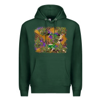Sports Green mardi gras plaid purple glitter cowhide  leopard Premium Hoodie - FaDigitalArtStudio