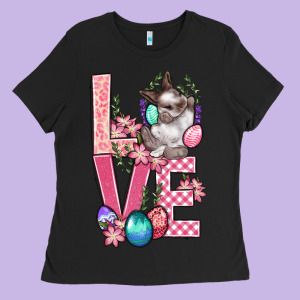 Love Easter Ladies Tee Designed By Bundleandbundleshop