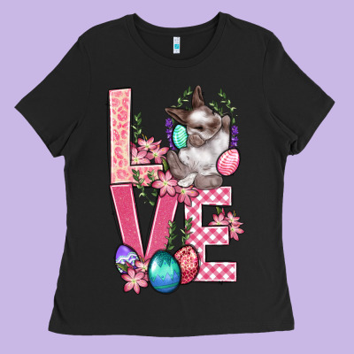 Love Easter Ladies Tee Designed By Bundleandbundleshop