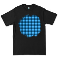 Black Winter Tartan Patch Premium Tee - BundleAndBundleShop