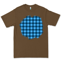 Cacao Winter Tartan Patch Premium Tee - BundleAndBundleShop