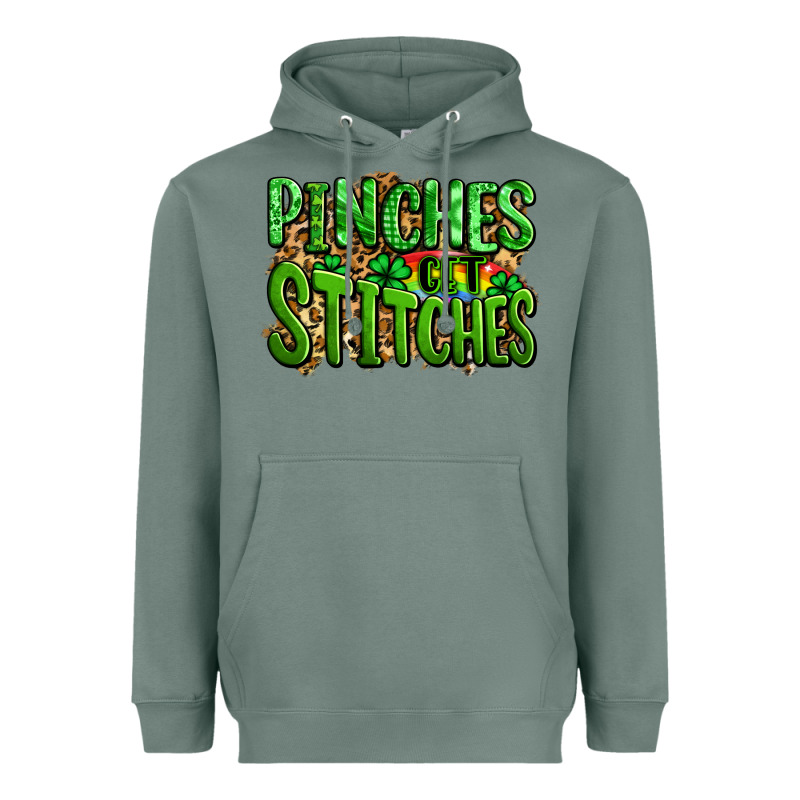 Pinches Get Stitches St Patricks Heavyweight Hoodie by LillyAllenDesigns | Teevron